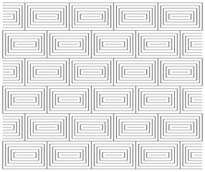 a variant of the coffer illusion