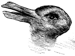 Printable Duck rabbit Illusion