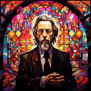Alan Watts Stained Glass