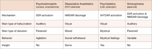 Pathways to hallucinations